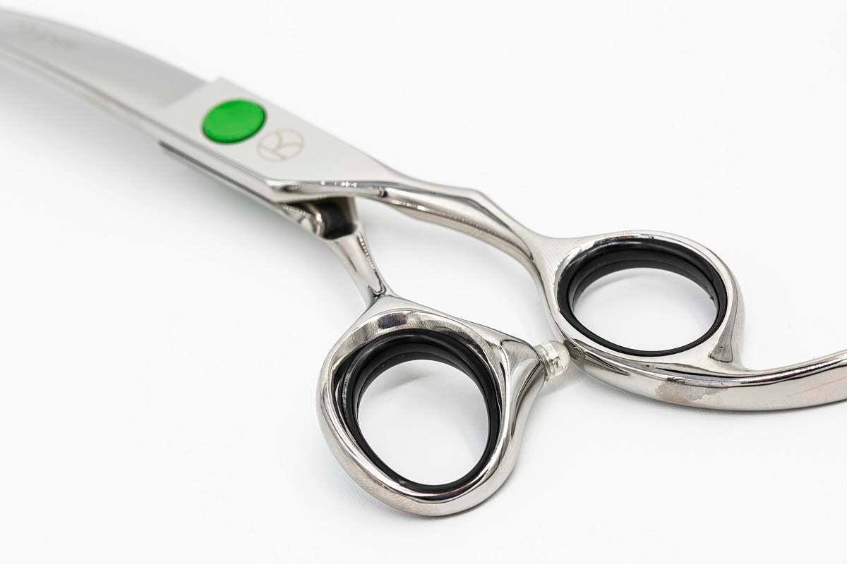 Green Dot 7" Curved Scissor