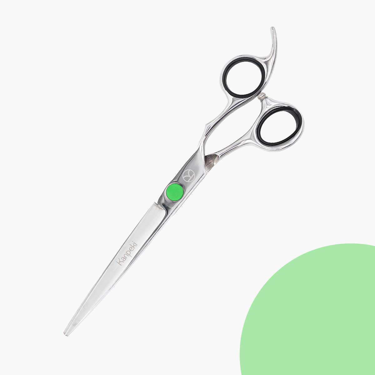 Kanpeki Green Dot 7" Straight Scissor