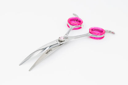 Curved Pink 6.5” Left Handed Scissor